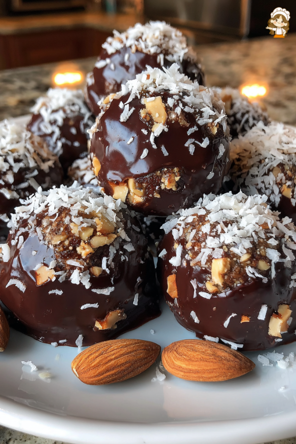 Preparation of Almond Joy Energy Bites Recipe