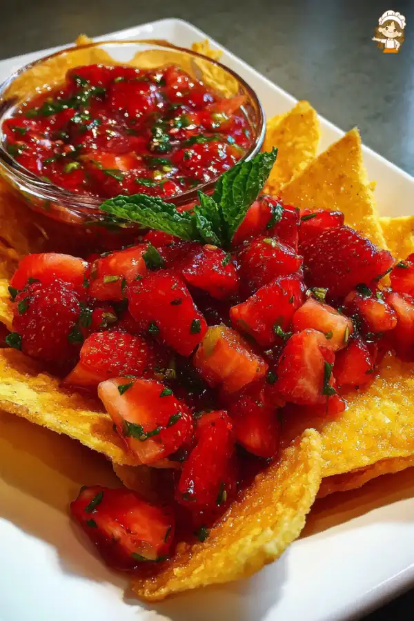 Preparation of Dessert Chips with Strawberry Salsa