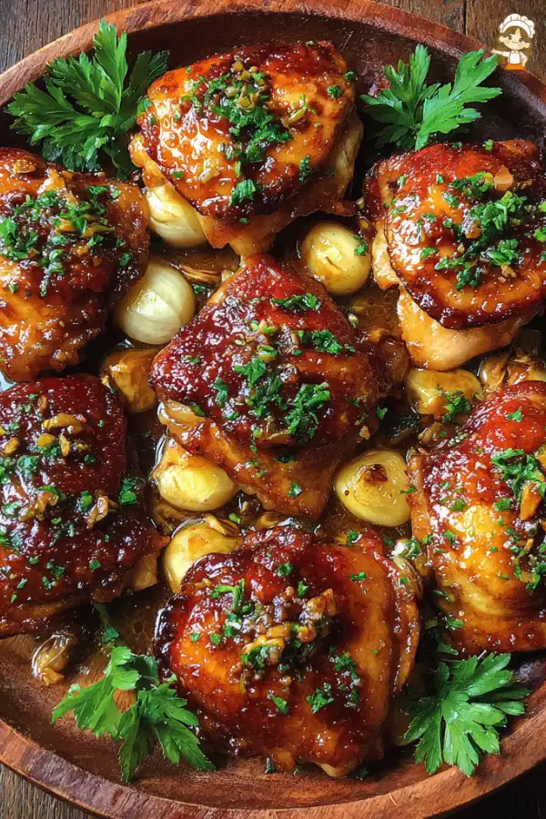 Preparation of Honey Lemon Garlic Chicken Thighs Recipe