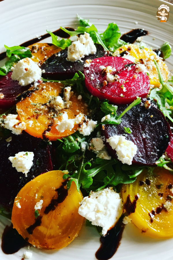 Preparation of Roasted Beet and Goat Cheese Salad