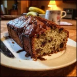 Banana Chocolate Chip Loaf with Espresso Glaze Recipe