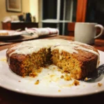 Carrot Date Almond Cake with Cardamom Cream Recipe