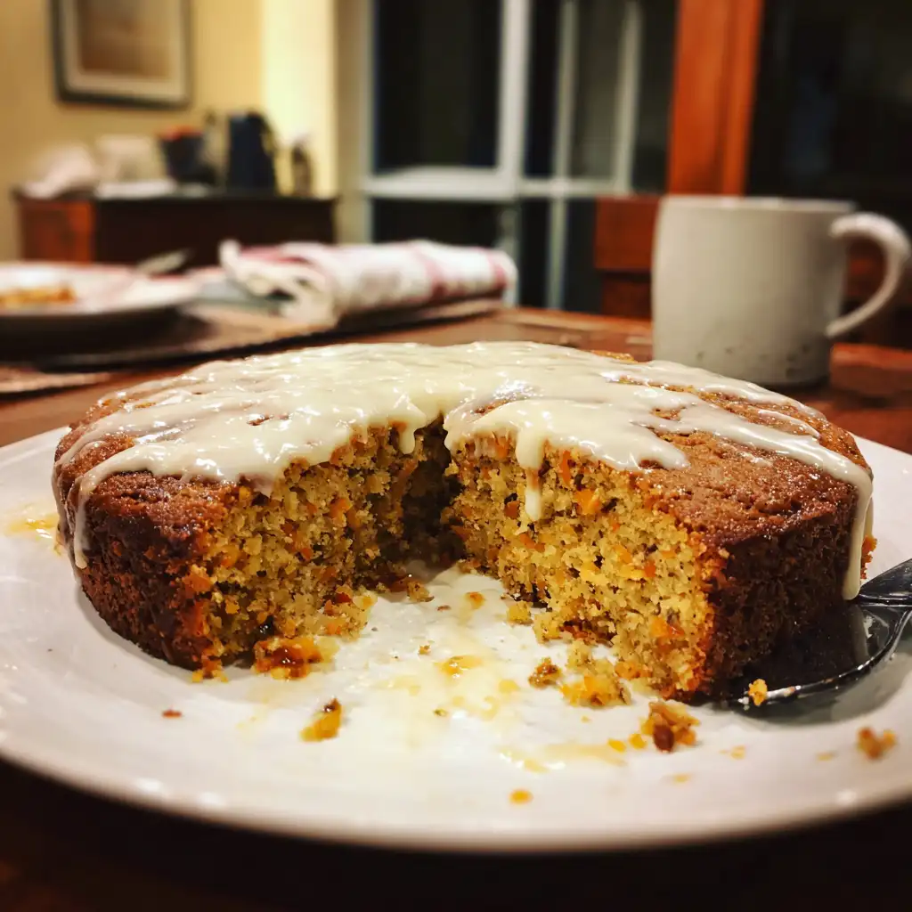 Carrot Date Almond Cake with Cardamom Cream Recipe