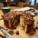 Nutella Swirl Cake with Hazelnut Drizzle