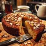 Orange Blossom Date Cake with Toasted Almonds