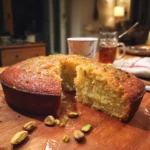 Pistachio Orange Rose Syrup Cake