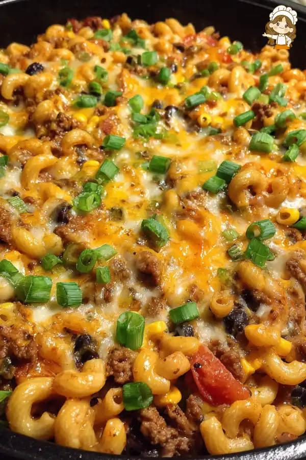 Preparation of Crockpot Taco Pasta Recipe