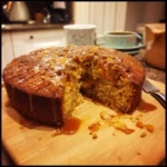 Spiced Pumpkin Walnut Cake
