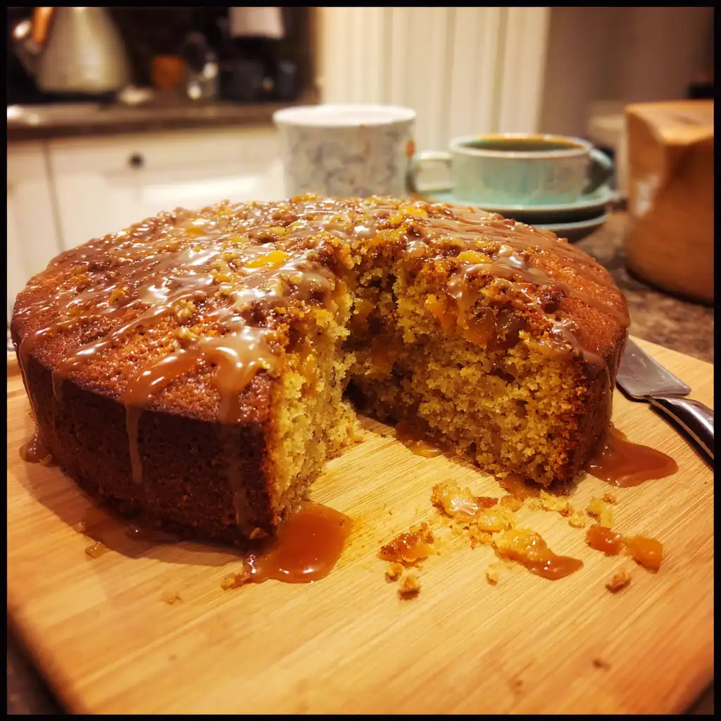 Spiced Pumpkin Walnut Cake