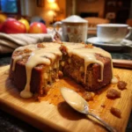 Sticky Apple Date Pudding with Cinnamon Cream