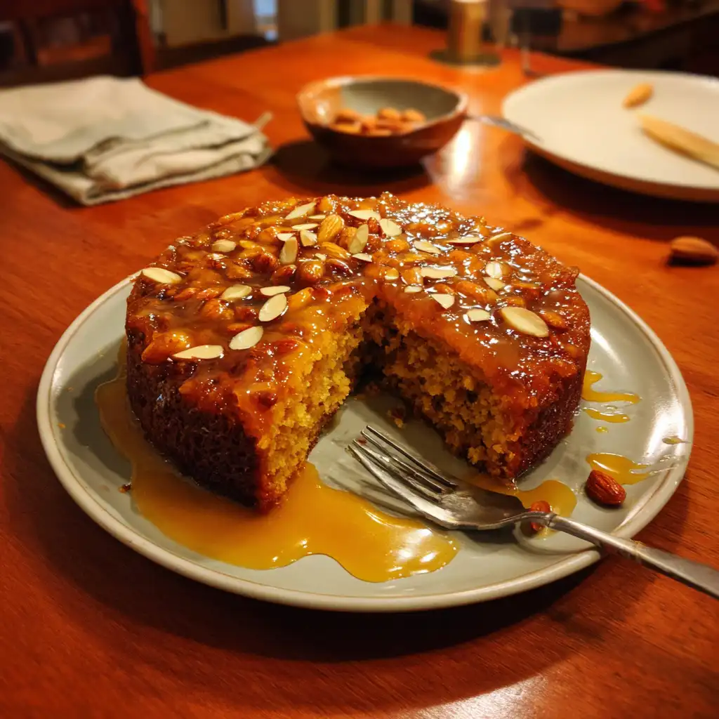 Sticky Date Almond Ginger Cake Recipe