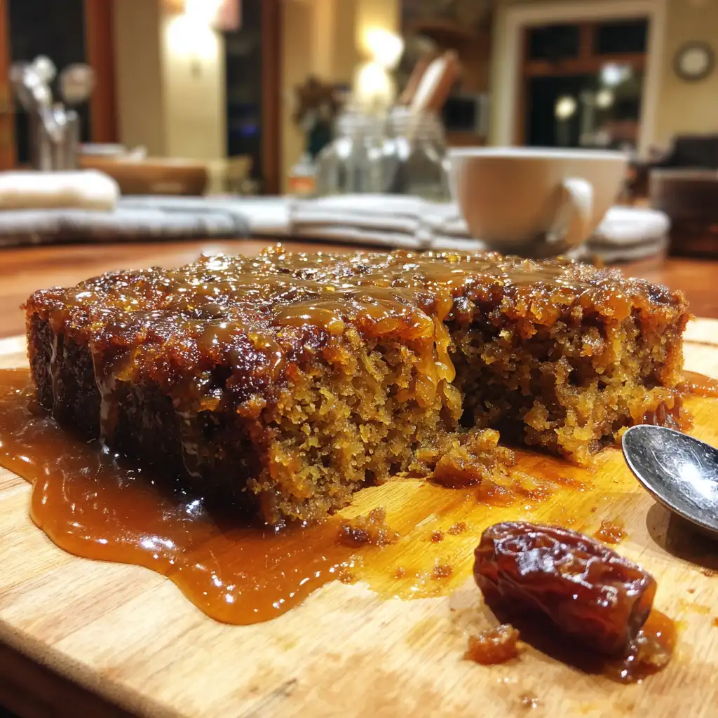 Sticky Ginger Date Pudding