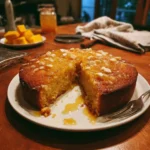Sticky Mango Macadamia Cake with Honey Syrup
