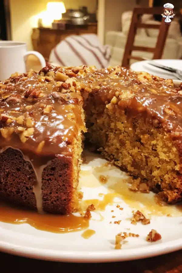 Sticky Maple Walnut Cake Recipe
