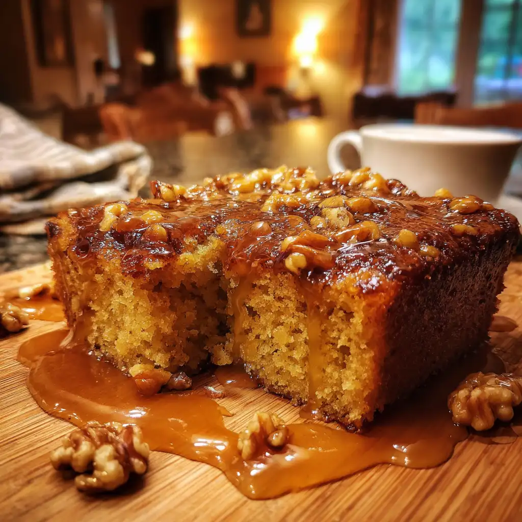 Sticky Maple Walnut Pudding Cake Recipe