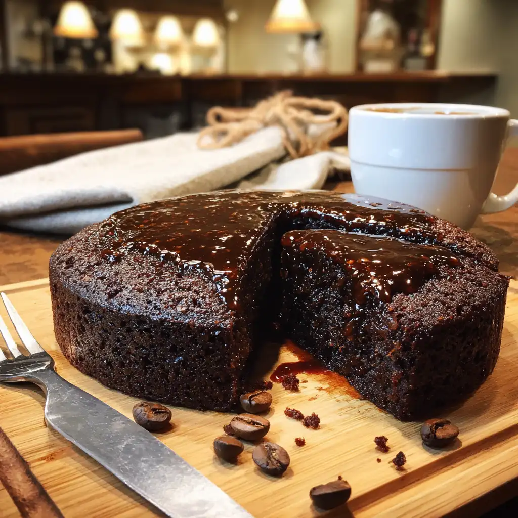 Sticky Mocha Date Cake Recipe