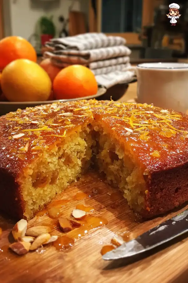 Sticky Orange Date Cake with Saffron Syrup Recipe