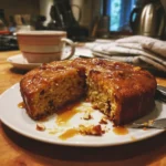 Sticky Plum and Hazelnut Cake with Spiced Glaze