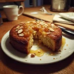 Warm Apricot Almond Cardamom Cake