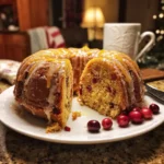Apple Cranberry Bundt Cake Recipe with Orange Glaze