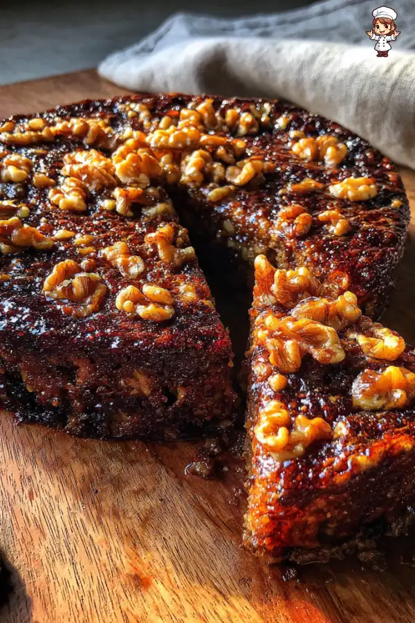 Chocolate Date Cake with Walnuts Recipe