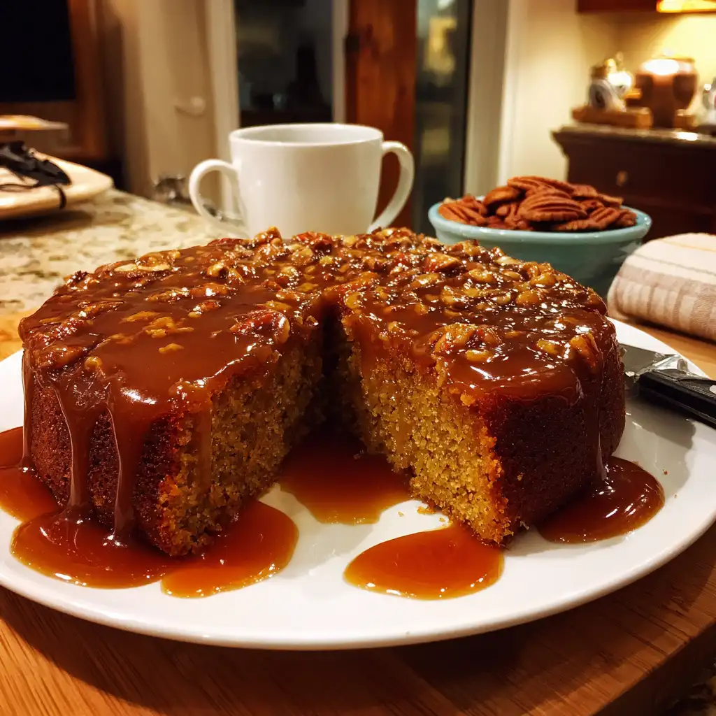 Pumpkin Pecan Sticky Cake Recipe