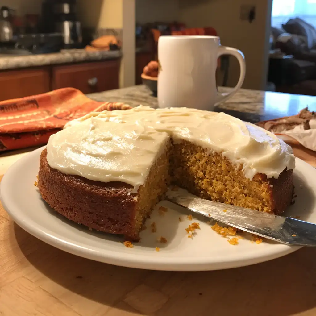 Pumpkin Spice Cake with Cream Cheese Frosting