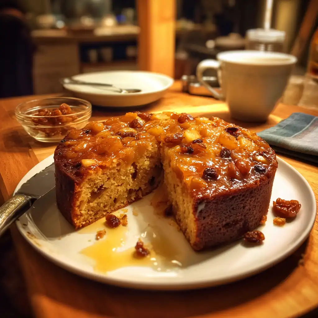 Spiced Apple Raisin Cake Recipe