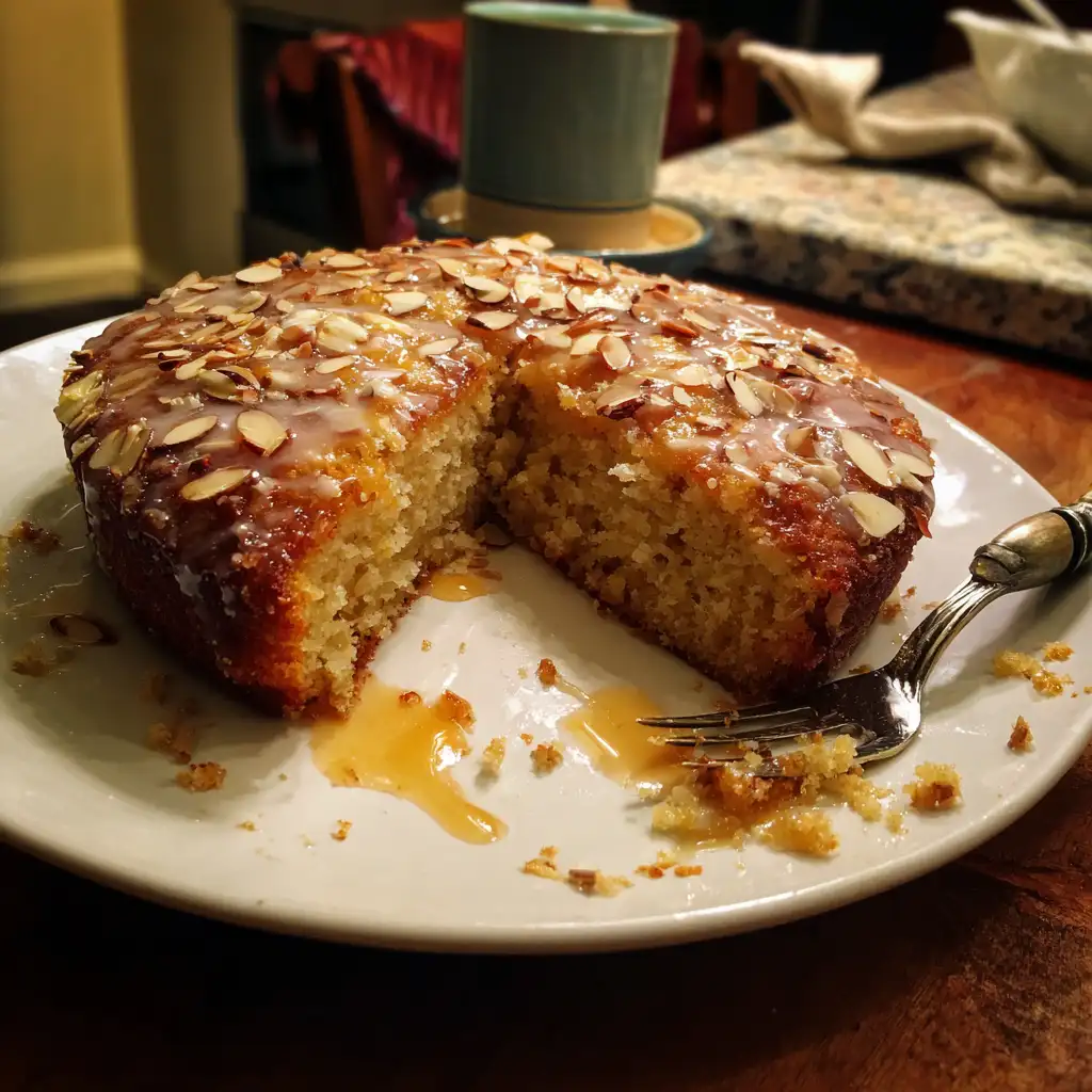 Spiced Clementine Almond Cake with Glaze