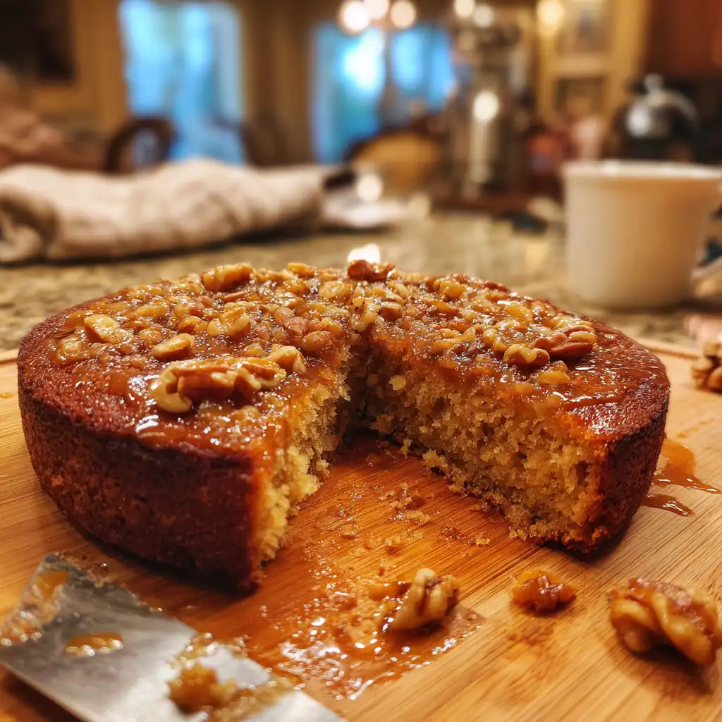 Sticky Maple Walnut Cake Recipe