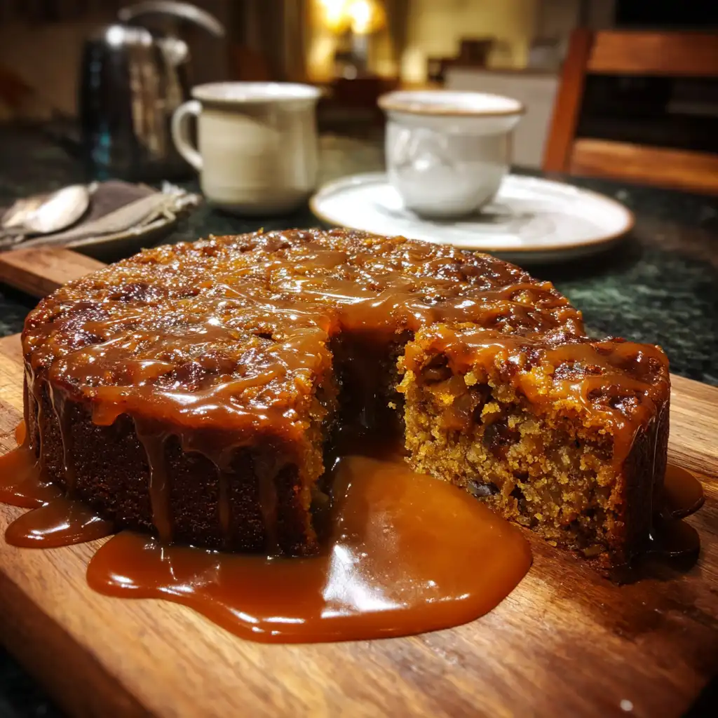 Sticky Toffee Date Cake Recipe with Caramel Sauce